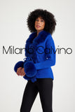 Knitwear w/ Finnish Fur (Ice Blue)