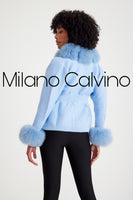 Knitwear w/ Finnish Fur (Ice Blue)