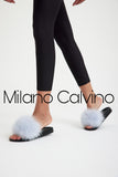 Women Fox Slipper (Ice Blue)