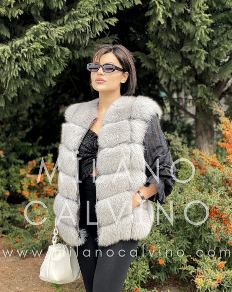 Fur Vest "DOYEN"- 6 Row