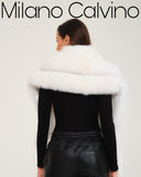 Fur Scarf & Wrap (SHADOW WHITE)