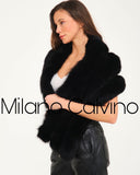 Fur Scarf & Wrap (BLACK)