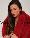 Fur Scarf & Wrap ( Red )