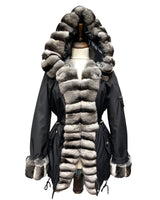 Chincilla Women Parka (Black)