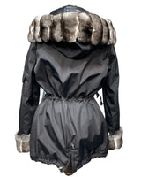 Chincilla Women Parka (Black)