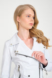 - X1O - Genuine Leather Jacket (White)