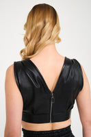 Genuine Leather Hanging Bustier