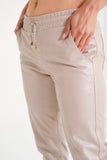 Women Genuine Leather Pant ( Nude Pink )