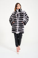 Women Chincilla Rex Long Jacket