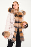 Puffer Jacket w/ Fur (Rose Jacket With Fross Comibinations)