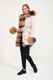 Puffer Jacket w/ Fur (Rose Jacket With Fross Comibinations)