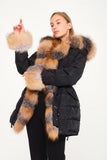 Puffer Jacket w/ Fur (Black Jacket and Fross Fur Combination)