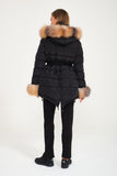 Puffer Jacket w/ Fur (Black Jacket and Fross Fur Combination)