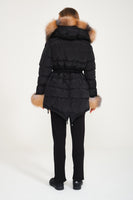 Puffer Jacket w/ Fur (Black Jacket and Fross Fur Combination)