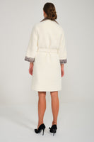 Alcantara Jacket With Snake Leather And Mink Fur Details