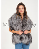 Fur Scarf & Wrap ( Silver )