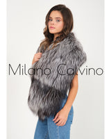 Fur Scarf & Wrap ( Silver )