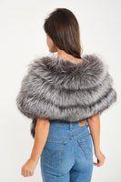 Fur Scarf & Wrap ( Silver )