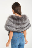 Fur Scarf & Wrap ( Silver )