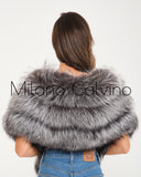 Fur Scarf & Wrap ( Silver )