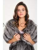 Fur Scarf & Wrap ( Silver )