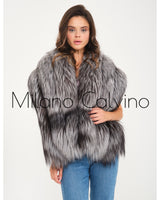 Fur Scarf & Wrap ( Silver )