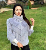 V Shap Short Mink Jacket