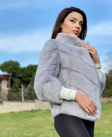 V Shap Short Mink Jacket
